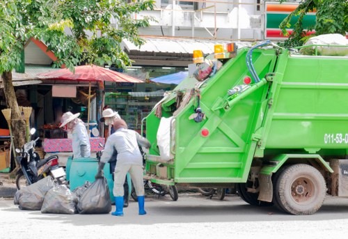 Professional waste removal team handling garbage in Sanderstead